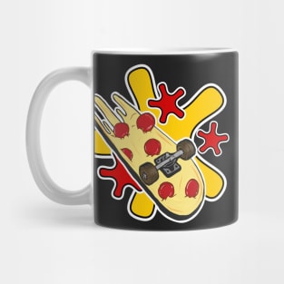 Pepperoni Pizza Skateboard Mug